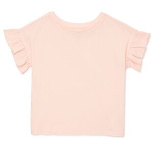 easy-peasy Toddler Girl Ruffle Short Sleeve T-Shirt